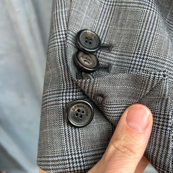 DSquared2 Houndstooth Wool Blazer, size 38 (US 4/6) - Picture 7 of 13